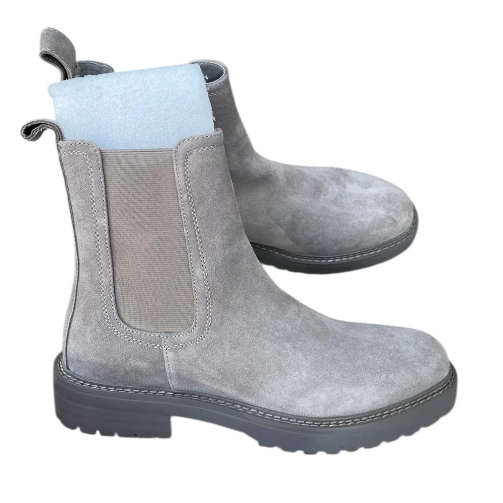 Saint Morta‎ Chunky Chelsea Boot, Taupe, Size 8 Men, NIB